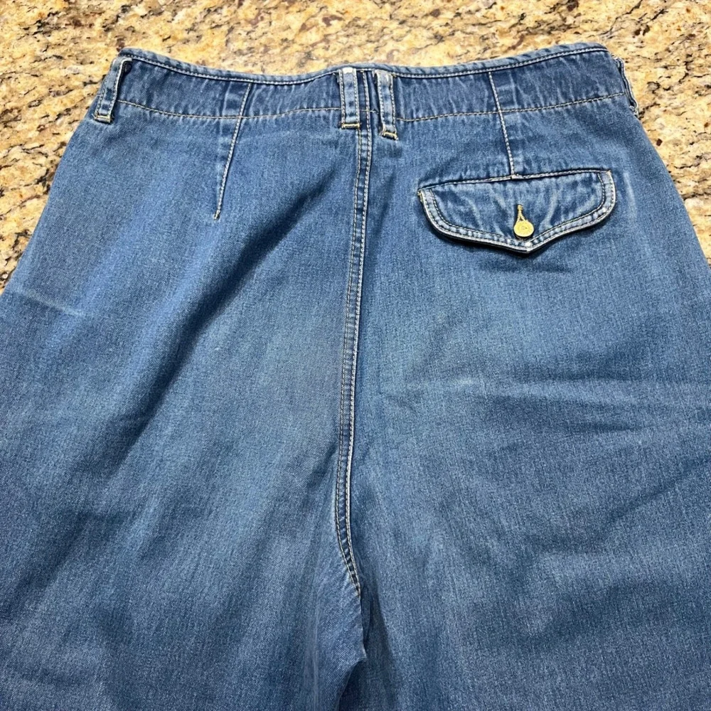 Lizwear Vintage 90s High Waisted Pleated Denim Jeans Medium Wash Women 12